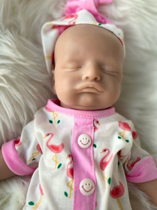 Muñeco silicona 42cm bebé durmiendo