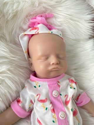 Muñeco silicona 42cm bebé durmiendo