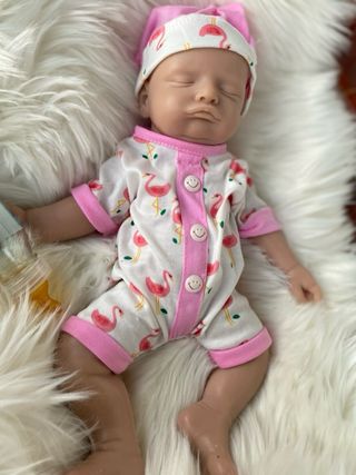 Muñeco silicona 42cm bebé durmiendo