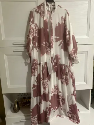 Vestito lungo fantasia floreale
