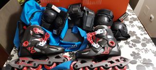 Kit Patinaje Oxelo con Protecciones y Mochila