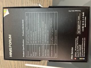 Mini PC Minisforum Nero/Blu