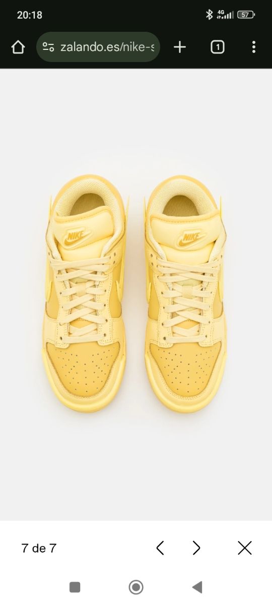 Zapatillas Nike Dunk Low Amarillas