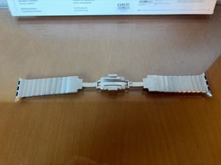 Cinturino a maglie in acciaio argentato per Apple Watch
