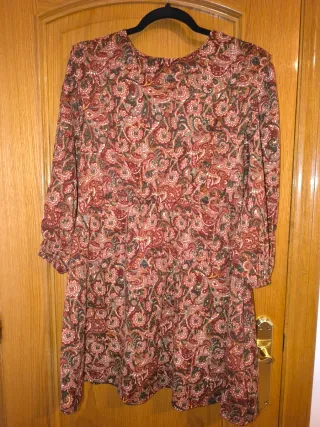 Vestido estampado  manga larga