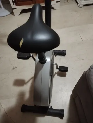 Bicicleta Estática Plataforma Gris