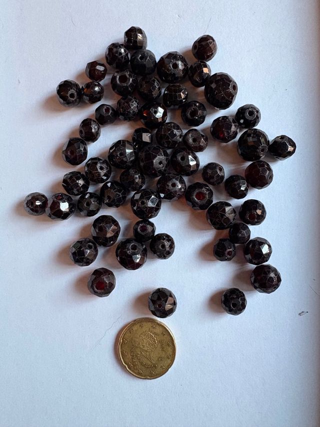 Lote Granates Facetados Siglo XIX