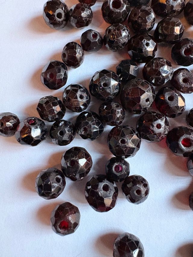 Lote Granates Facetados Siglo XIX