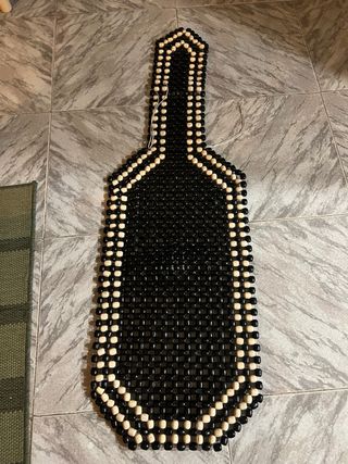 Funda Asiento Coche Madera Negra y Beige