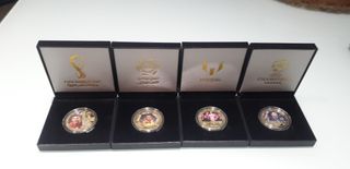 Monedas de fútbol Messi & Cristino en Caja