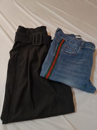 Pantalones Bershka negros mujer
