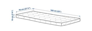 Colchón UNDERLIG espuma junior 70x160