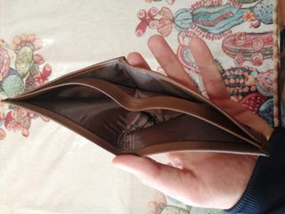 Portafoglio Puro Cuero Marrone