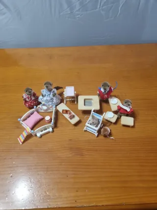Familias Sylvanian con accesorios