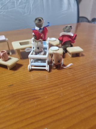 Familias Sylvanian con accesorios