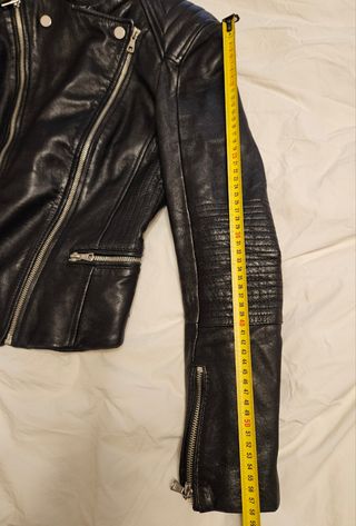 Cazadora Biker TRF Talla S Negra