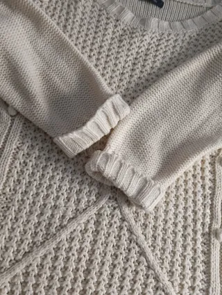 Jersey de lana blanco