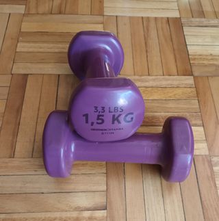 Mancuernas Moradas 1.5 Kg (3.3 Lbs)