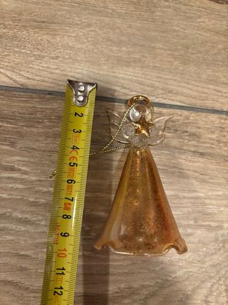 Campanella angioletto vetro dorato