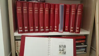 Álbumes Sellos España 1980-2009 con fil-estuche