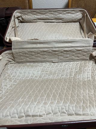 Maletas Vintage Marrón y Beige (2 unidades)