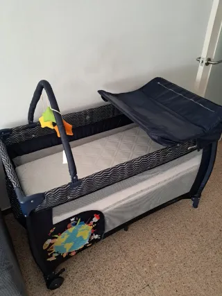 Cuna de viaje para bebé con colchon