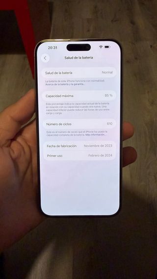 iPhone 15 Pro Max 256GB Gris Espacial