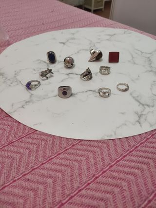 Lote de Anillos de Plata