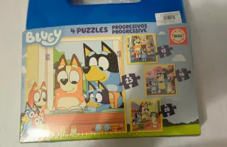 Puzzle Bluey 4 Puzzles Progresivos Educa