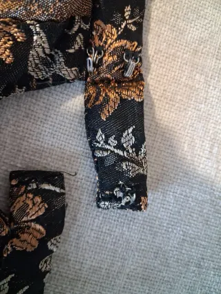 Falda Baturra Negra y Dorada, hecha a medida