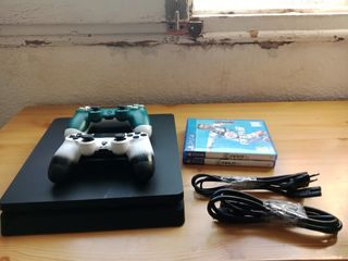 Consola PS4 Slim Negra + 2 Mandos + Juegos+ tablet