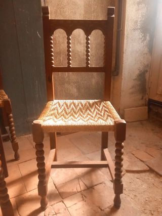 Set di 6 sedie vintage in legno