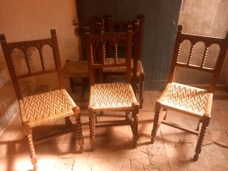 Set di 6 sedie vintage in legno
