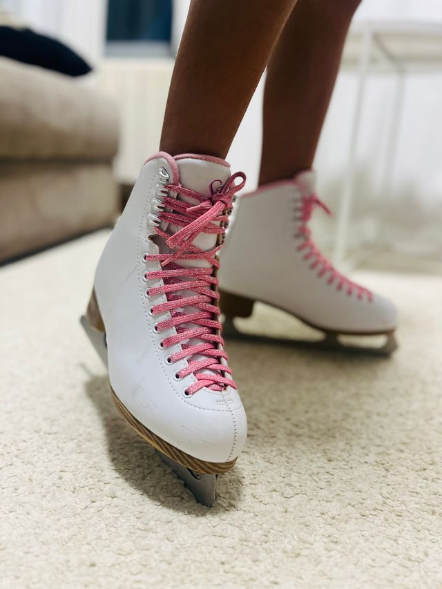 Patines de hielo blancos Soft Skate.