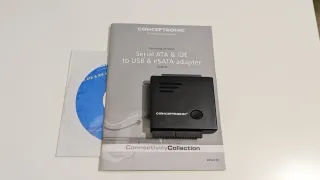 Adaptador Conceptronic SATA + IDE a USB 2.0.