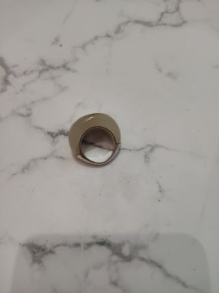 Anillo Tous Beige y Plata