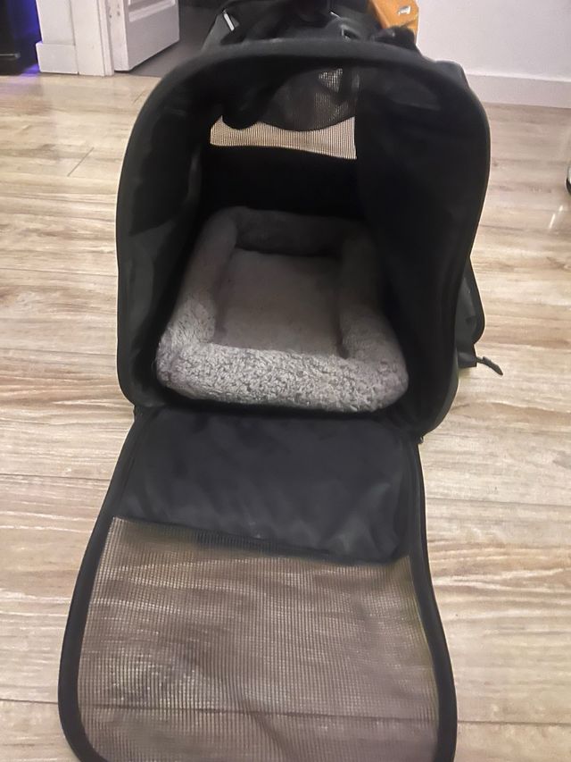 Porta-gatos, mala de ombro e mala