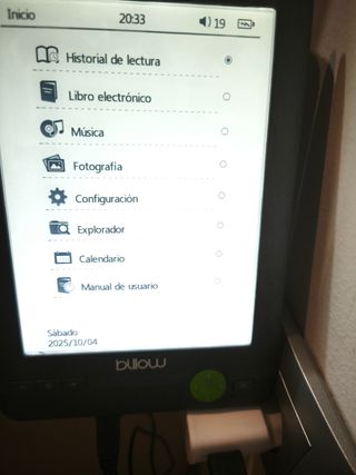 Lector de libros electrónicos Billow