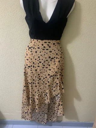 Falda larga estampado dálmata