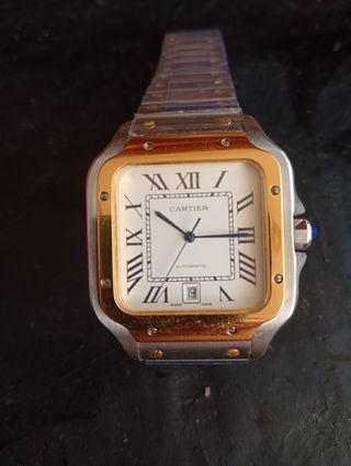 Cartier Automático Oro y Plata
