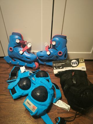 Patines y protectores niño T. 30/32