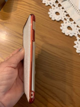 Cover iPhone X/XS Rosso Trasparente