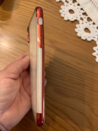 Cover iPhone X/XS Rosso Trasparente