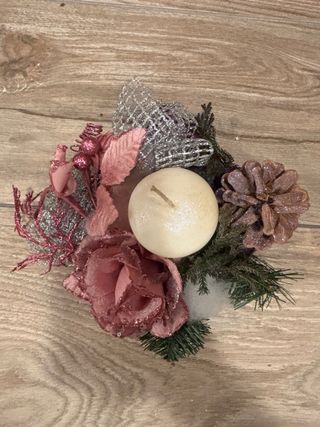 Centrotavola decorativo con candela