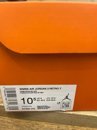 Nike Air Jordan Retro 3 Starfish Talla 42.5