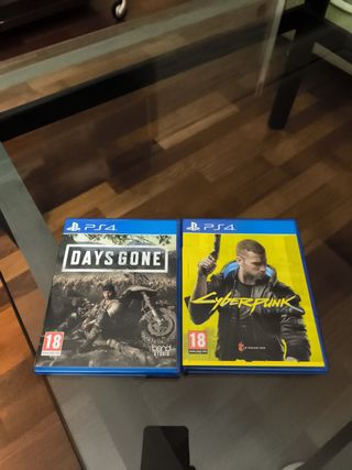 PS4 Days Gone + Cyberpunk 2077 Juegos
