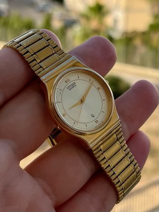Reloj Citizen Quartz CQ Vintage Gold *Año 1984*