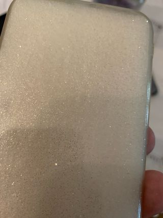 Cover iPhone X XS Full Silver Glitter