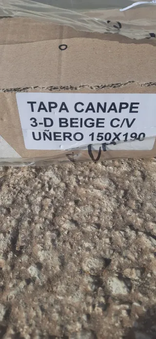 Tapa canapé beige tela