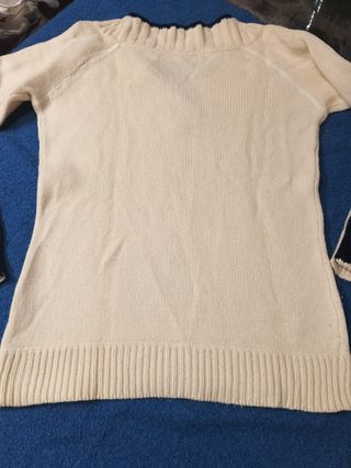 Jersey Tommy Hilfiger Lana Beige y Azul